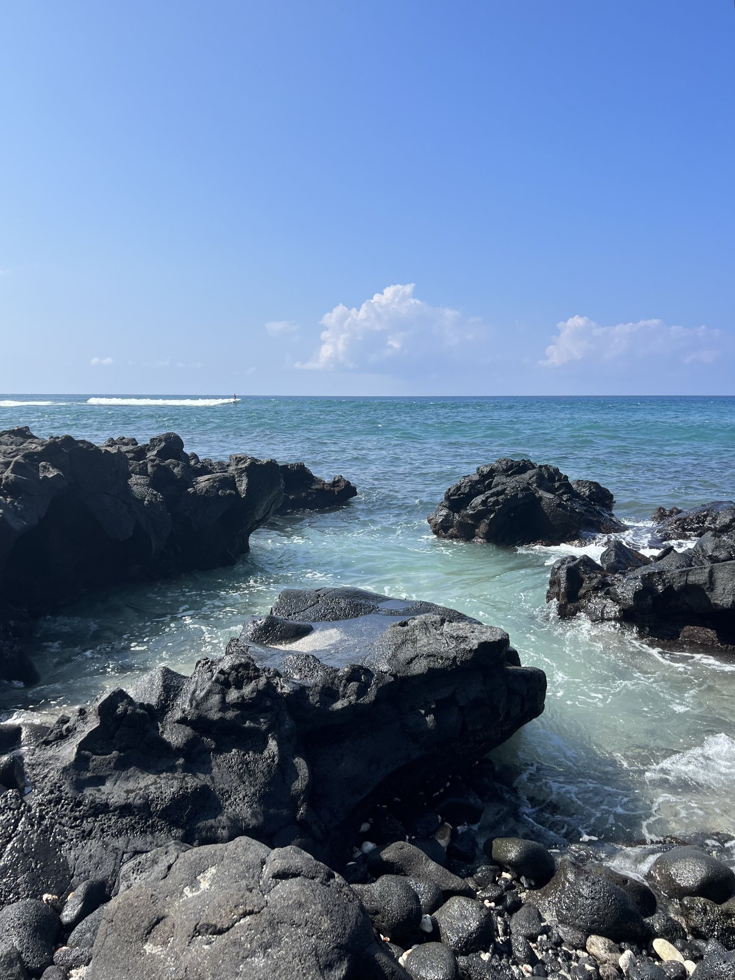 Black lava coastline, Big Island